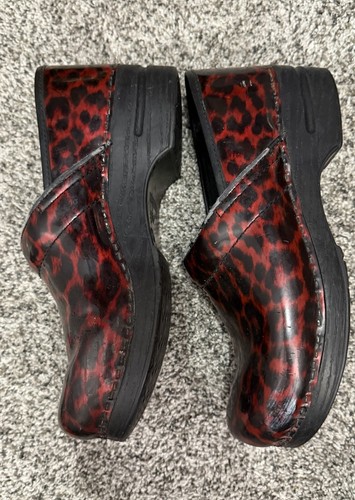 Dansko clogs red leopard - clogs,